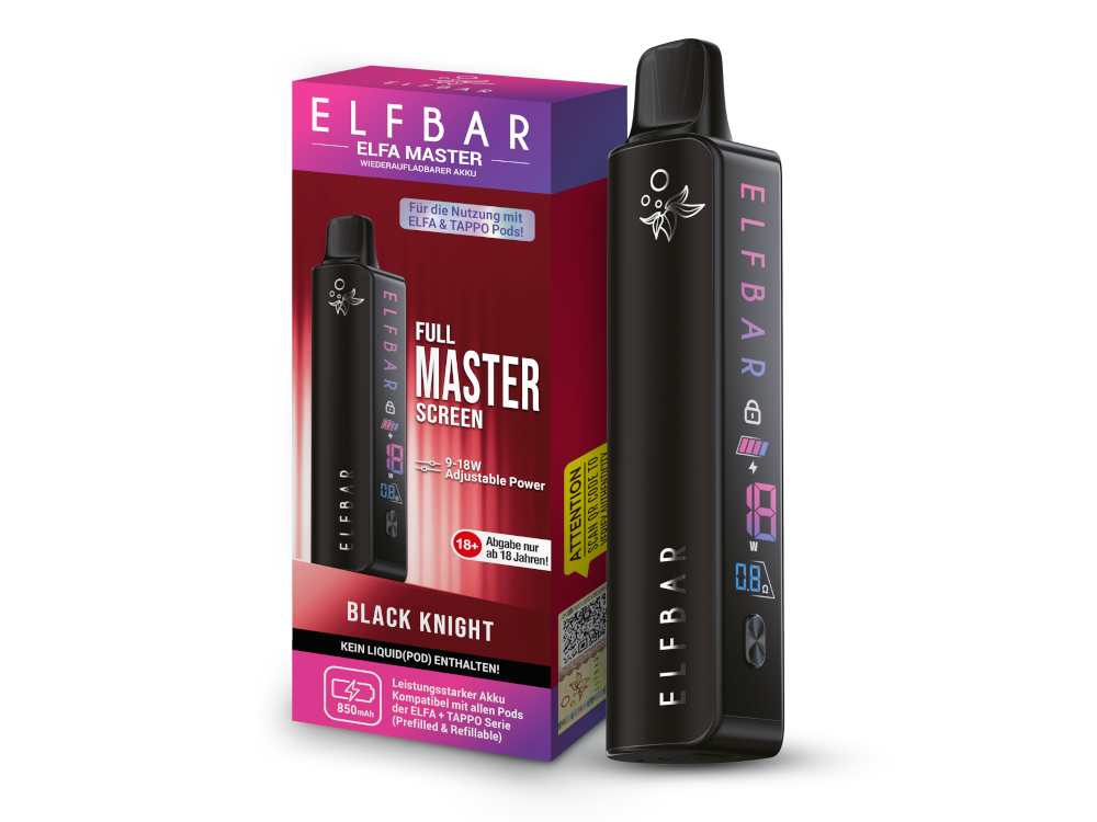 Elfbar - Elfa Master Akku 850 mAh Black Knight 200er Packung