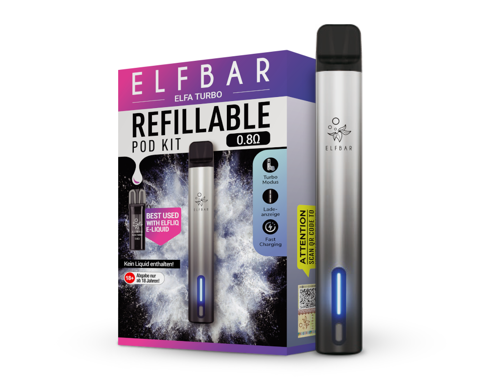 Elfbar - Elfa Turbo E-Zigaretten Set Aurora Black