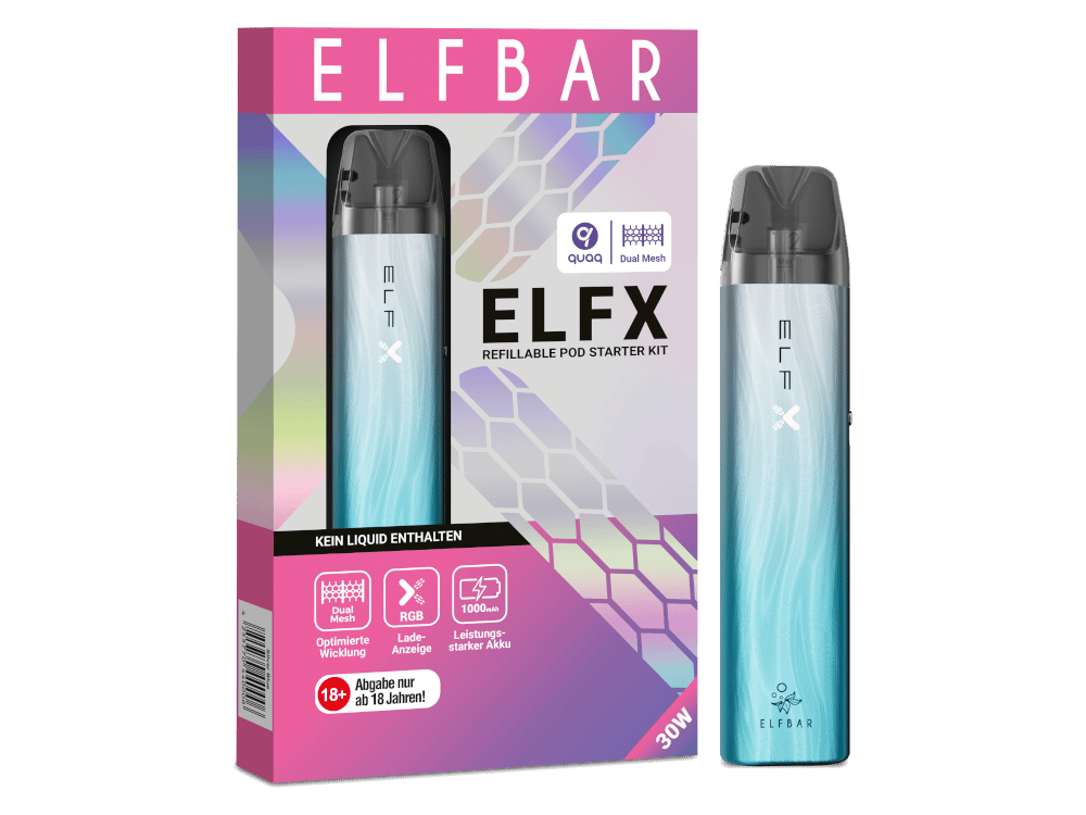 Elfbar - Elfx E-Zigaretten Set Silver Blue