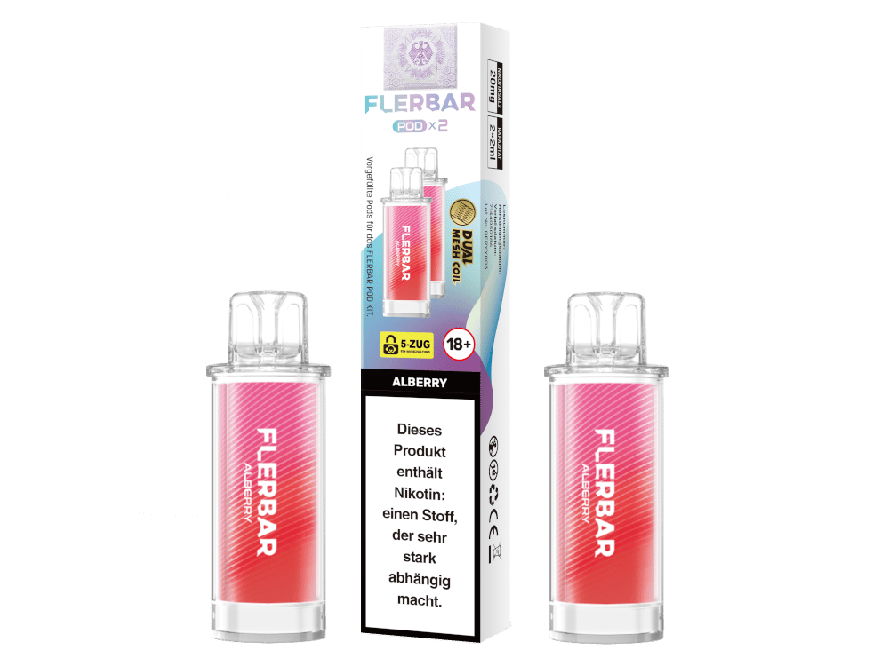 Flerbar - POD Alberry 20 mg/ml (2 Stück pro Packung) 400er Packung