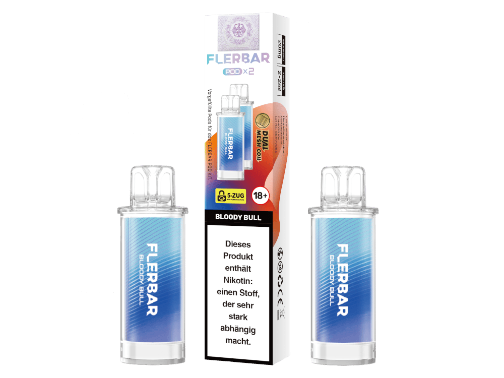 Flerbar - POD Bloody Bull 20 mg/ml (2 Stück pro Packung) 400er Packung