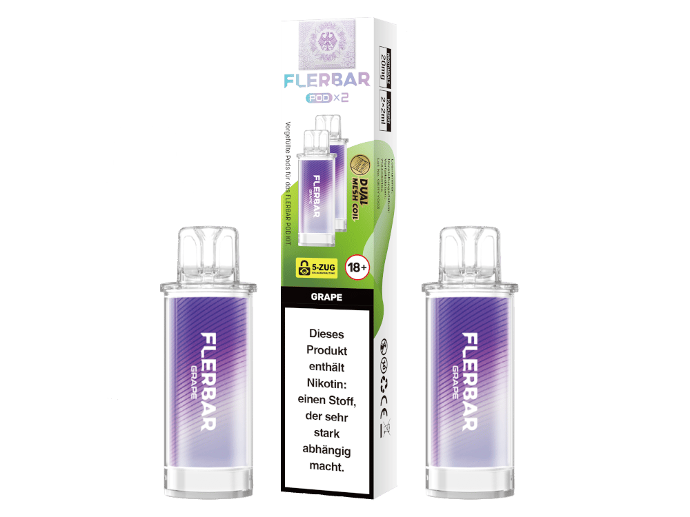 Flerbar - POD Grape 20 mg/ml (2 Stück pro Packung) 400er Packung