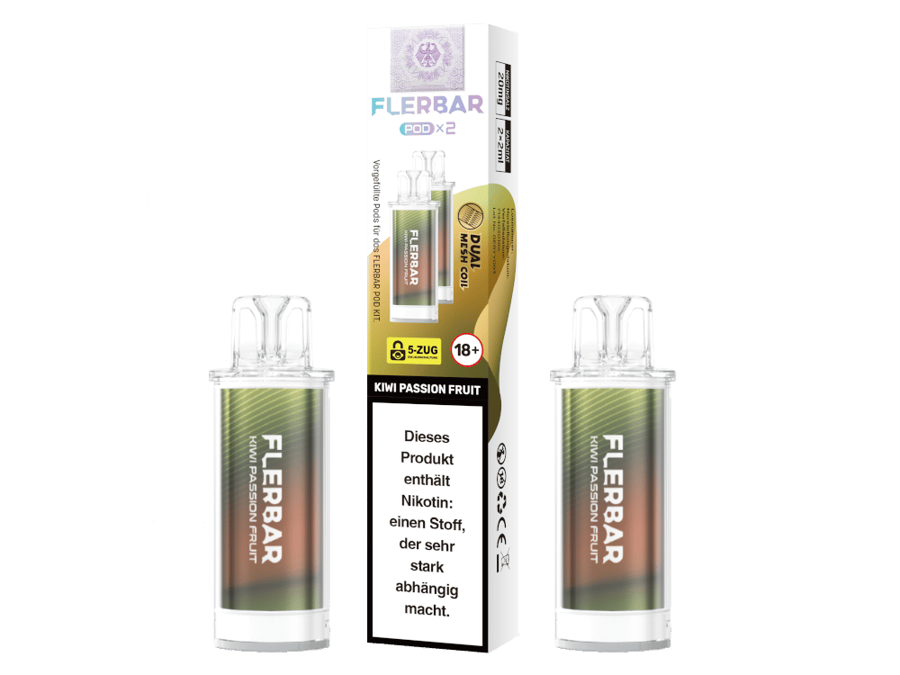 Flerbar - POD Kiwi Passion Fruit 20 mg/ml (2 Stück pro Packung) 200er Packung