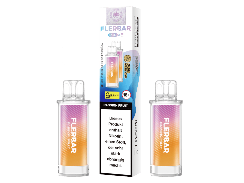 Flerbar - POD Passion Fruit 20 mg/ml (2 Stück pro Packung)