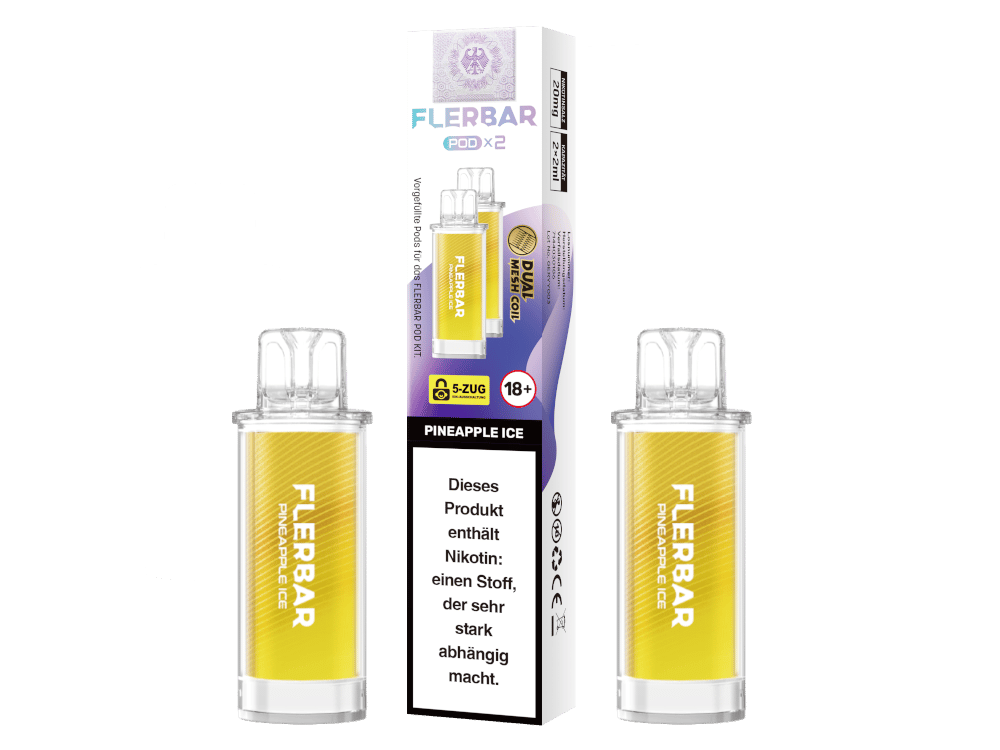 Flerbar - POD Pineapple Ice 20 mg/ml (2 Stück pro Packung) 400er Packung