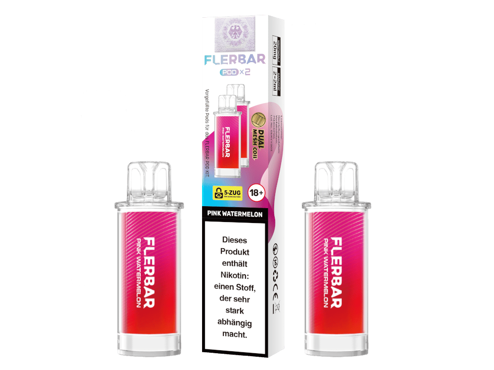 Flerbar - POD Pink Watermelon 20 mg/ml (2 Stück pro Packung) 400er Packung