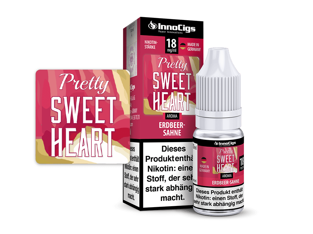 InnoCigs - Pretty Sweetheart Sahne-Erdbeer Aroma 18 mg/ml 10er Packung
