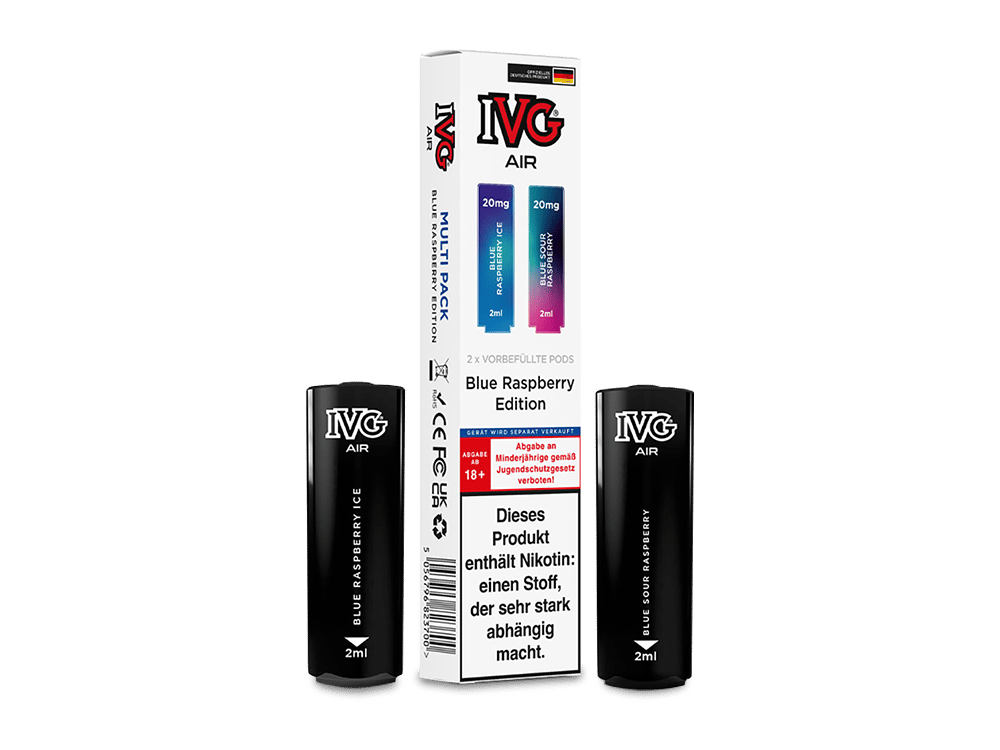 IVG - AIR Pod Blue Raspberry Edition 20 mg/ml (2 Stück pro Packung)