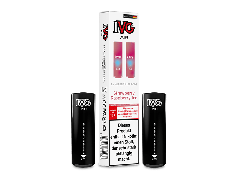 IVG - AIR Pod Strawberry Raspberry Ice 20 mg/ml (2 Stück pro Packung)