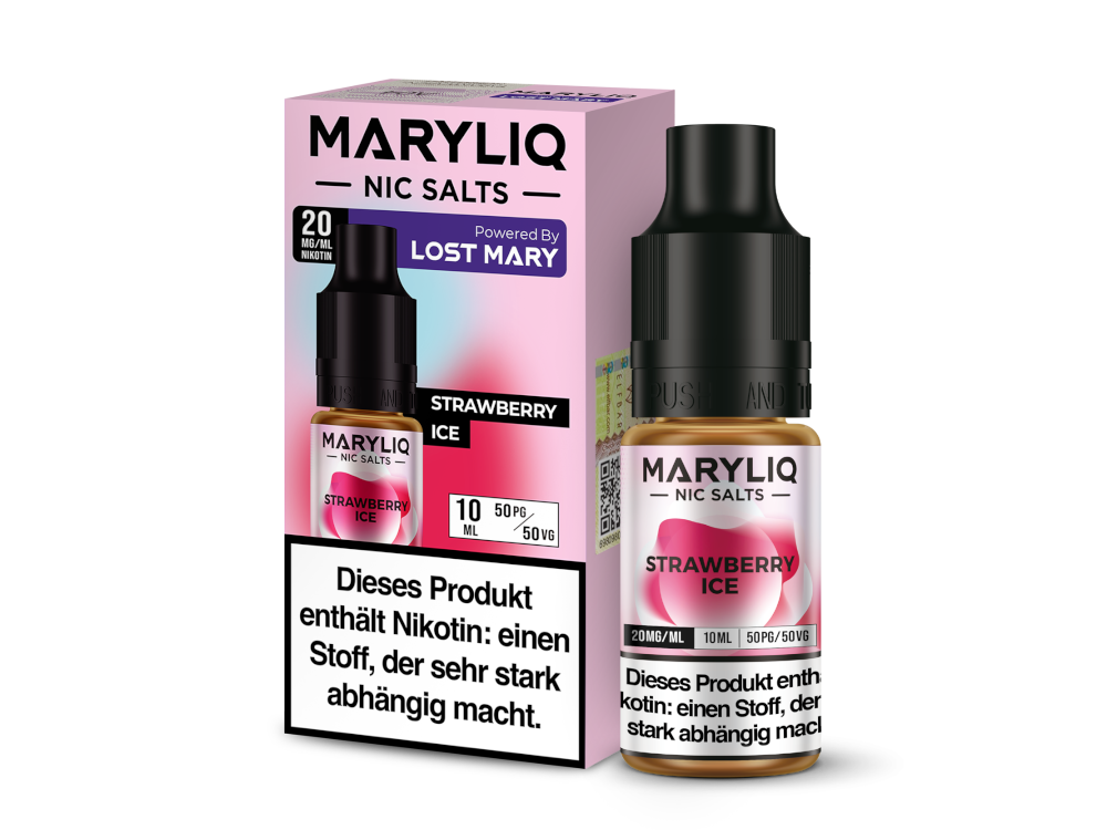 MARYLIQ - Strawberry Ice - Nikotinsalz Liquid 20 mg/ml