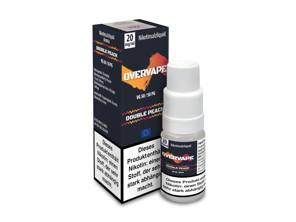 Overvape - Double Peach - Nikotinsalz Liquid 20 mg/ml 560er Packung