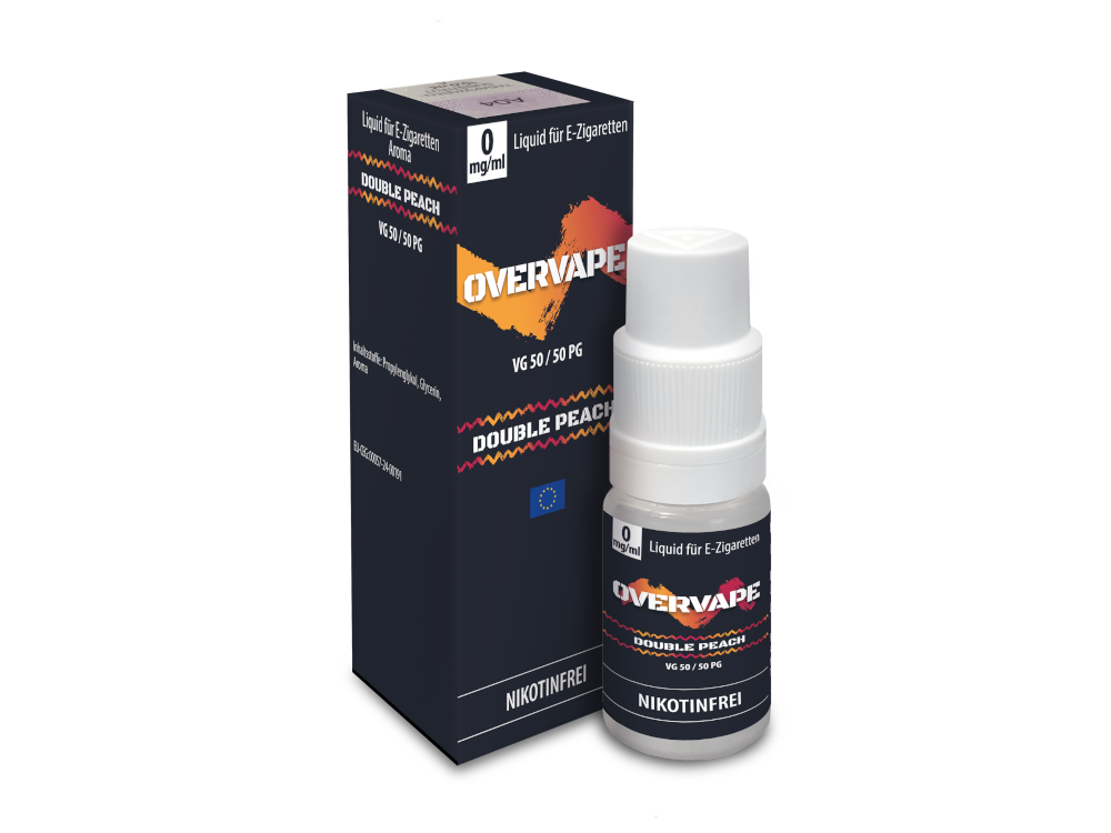 Overvape - Double Peach - Nikotinsalz Liquid 0 mg/ml 560er Packung