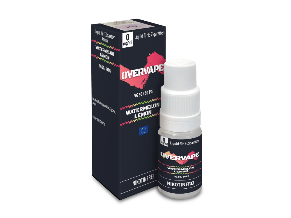 Overvape - Watermelon Lemon - Nikotinsalz Liquid 0 mg/ml 560er Packung
