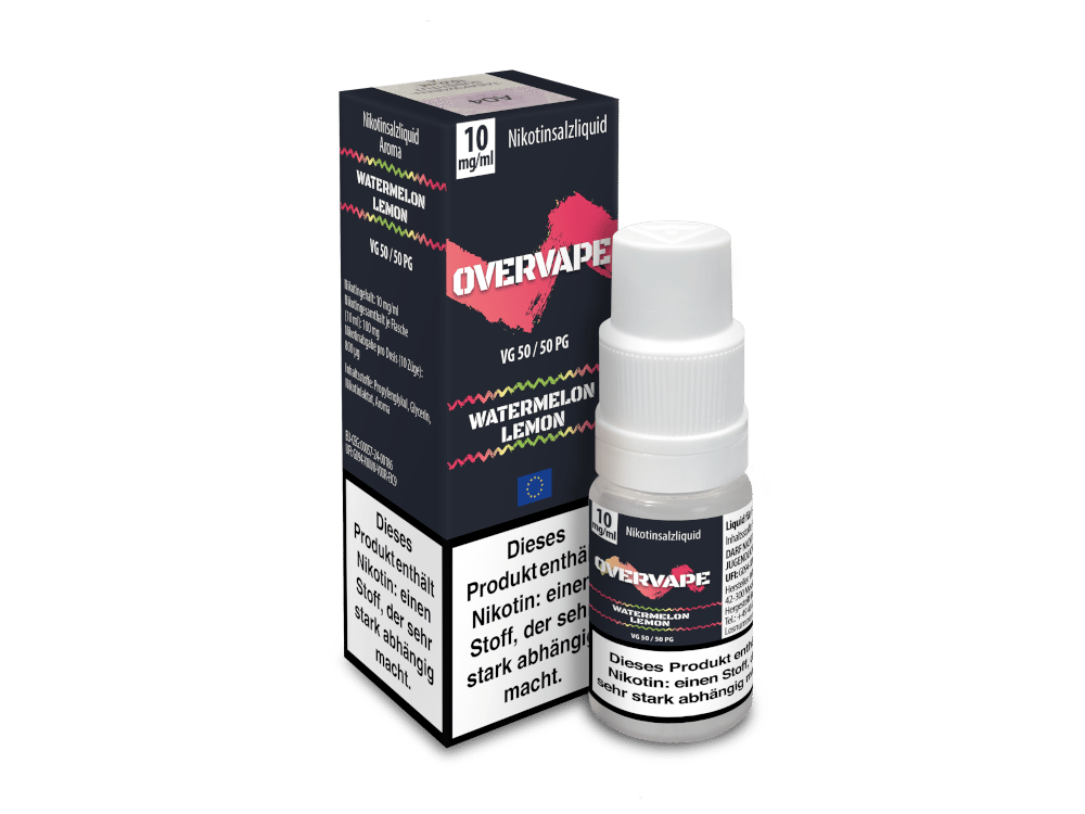 Overvape - Watermelon Lemon - Nikotinsalz Liquid 10 mg/ml 560er Packung