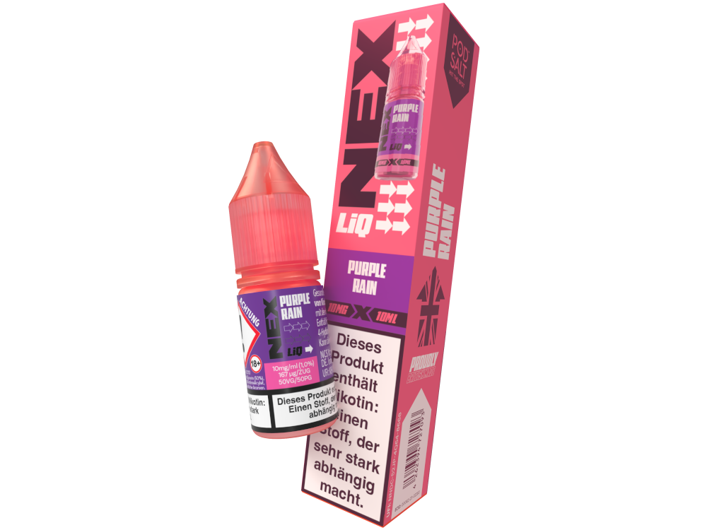 Pod Salt - NexLiq - Purple Rain Nikotinsalz Liquid 10 mg/ml