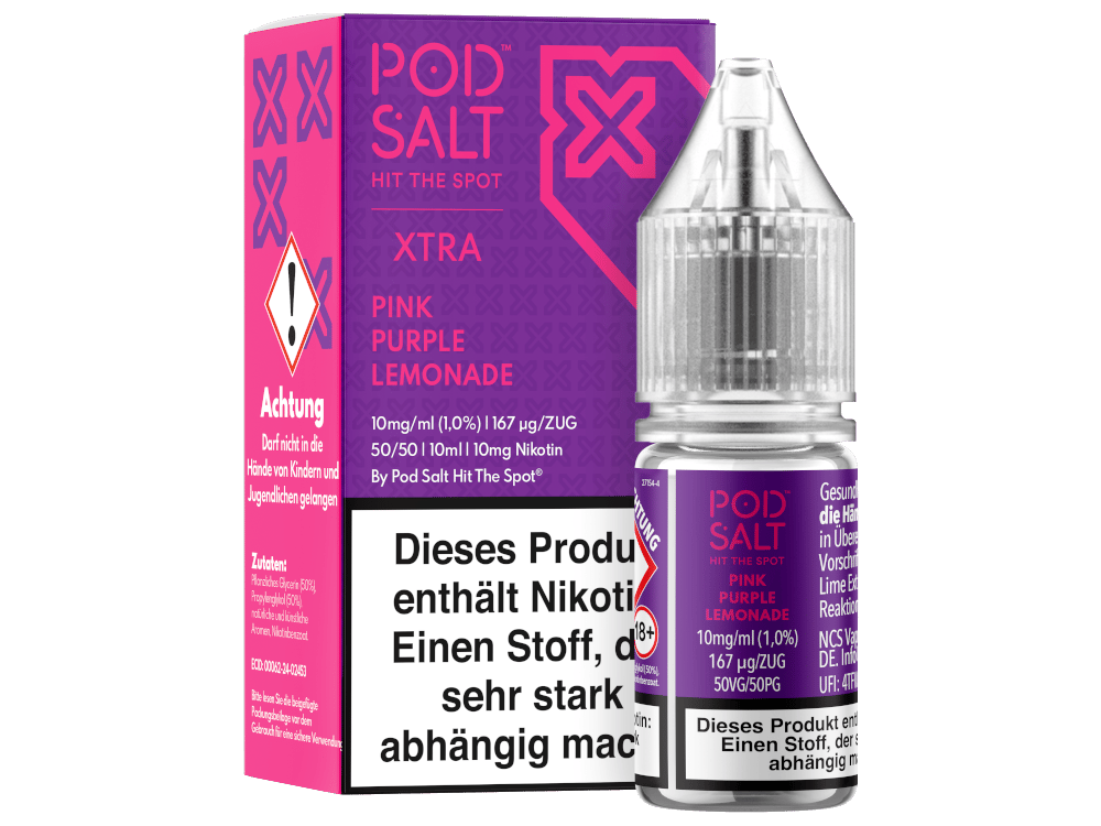 Pod Salt X - Pink Purple Lemonade - Nikotinsalz Liquid 10 mg/ml 5er Packung