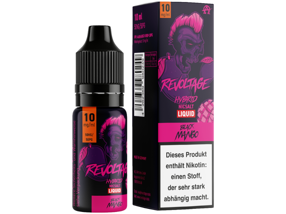 Revoltage - Black Mango - Hybrid Nikotinsalz Liquid 10 mg/ml 15er Packung