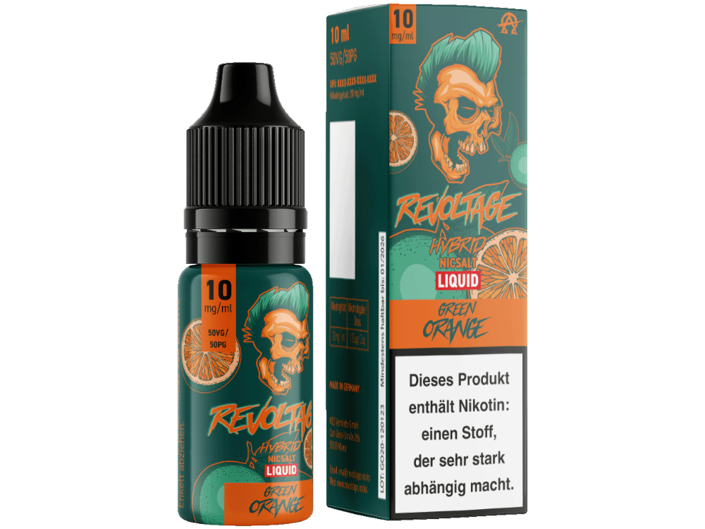 Revoltage - Green Orange - Hybrid Nikotinsalz Liquid 10 mg/ml 15er Packung