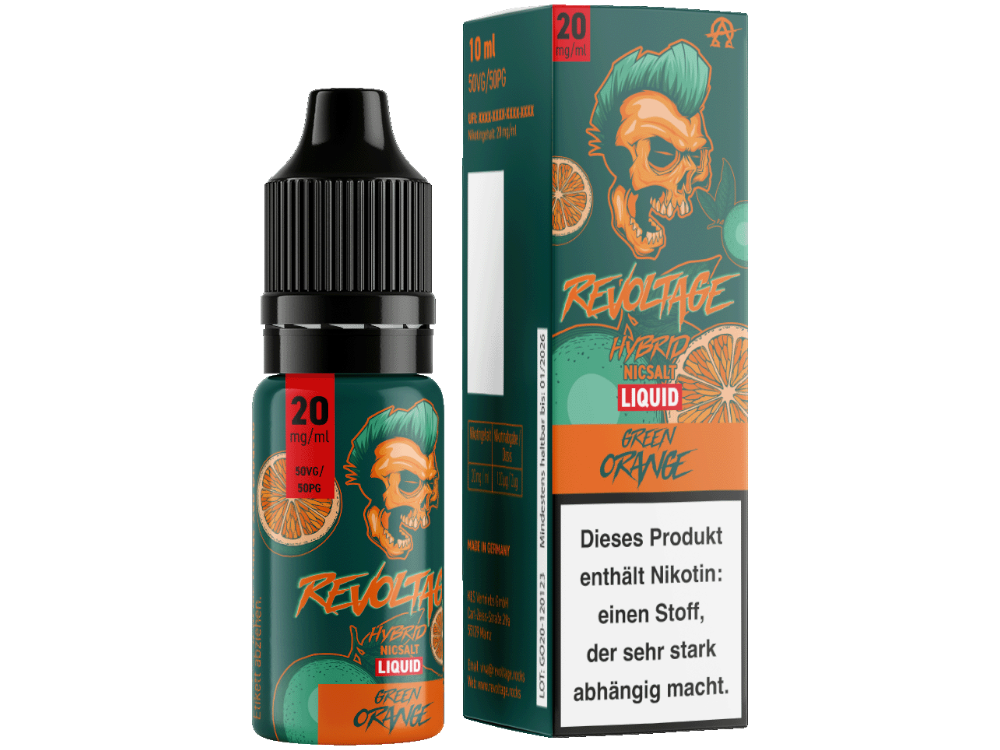 Revoltage - Green Orange - Hybrid Nikotinsalz Liquid 20 mg/ml