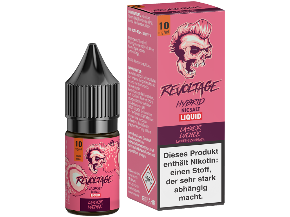Revoltage - Laser Lychee - Hybrid Nikotinsalz Liquid 10 mg/ml 15er Packung