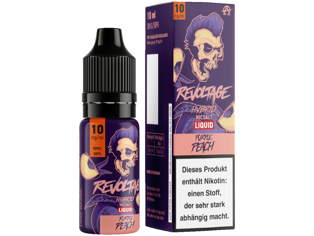 Revoltage - Purple Peach - Hybrid Nikotinsalz Liquid 10 mg/ml 15er Packung