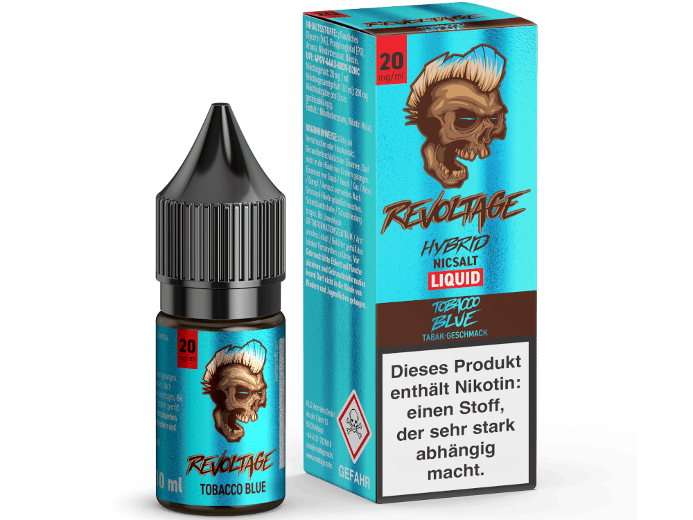 Revoltage - Tobacco Blue - Hybrid Nikotinsalz Liquid 20 mg/ml 15er Packung