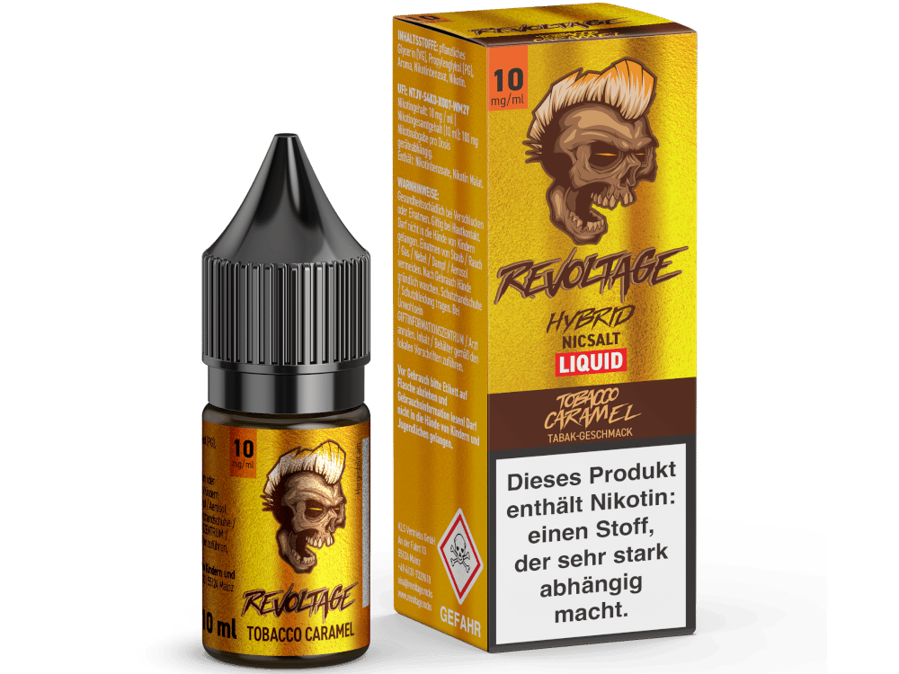 Revoltage - Tobacco Caramel - Hybrid Nikotinsalz Liquid 10 mg/ml 15er Packung
