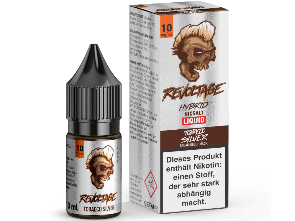 Revoltage - Tobacco Silver - Hybrid Nikotinsalz Liquid 10 mg/ml 15er Packung