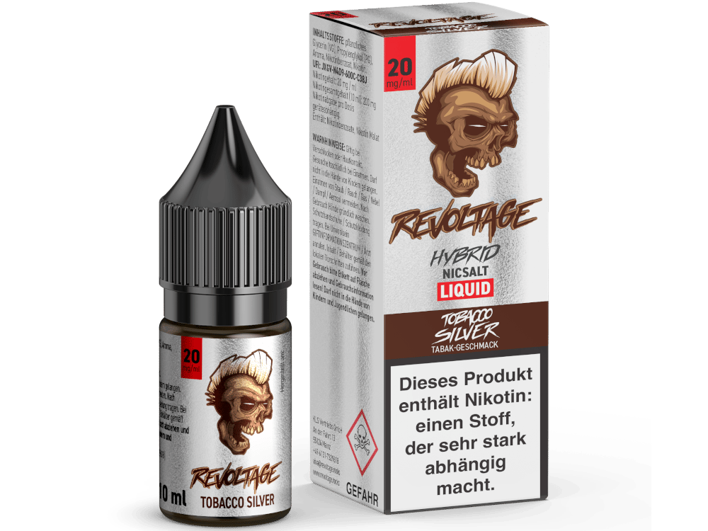 Revoltage - Tobacco Silver - Hybrid Nikotinsalz Liquid 20 mg/ml 15er Packung