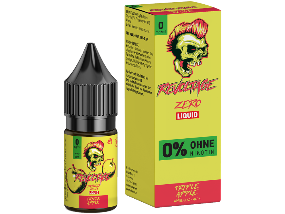 Revoltage - Triple Apple - Hybrid Nikotinsalz Liquid 0 mg/ml 15er Packung