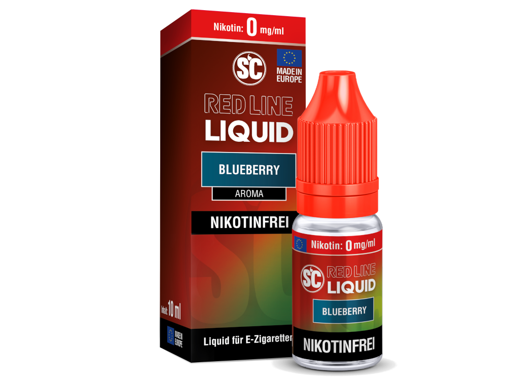 SC - Red Line - Blueberry - Nikotinsalz Liquid 0 mg/ml 500er Packung