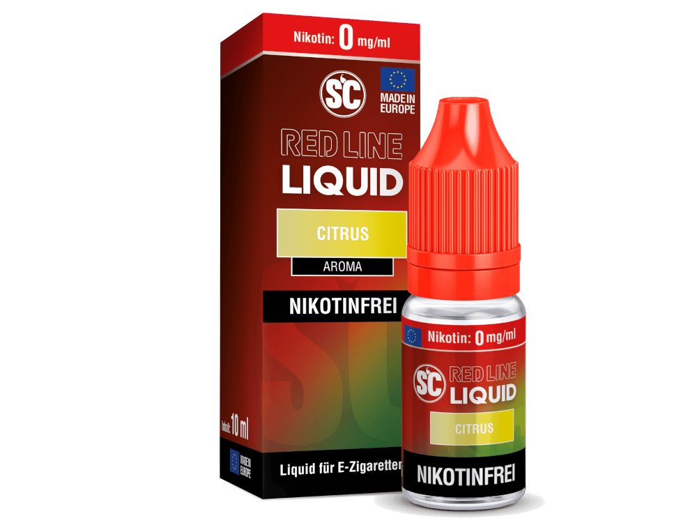 SC - Red Line - Citrus - Nikotinsalz Liquid 0 mg/ml 500er Packung