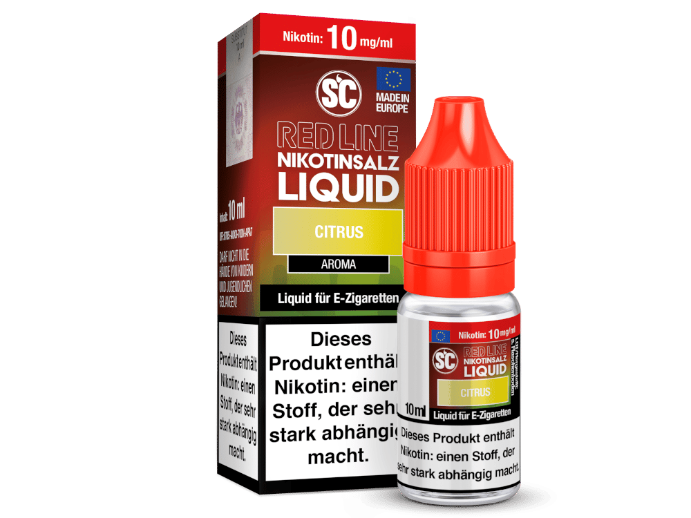 SC - Red Line - Citrus - Nikotinsalz Liquid 10 mg/ml 10er Packung