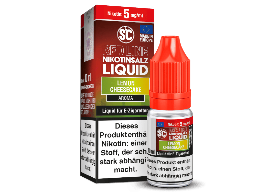 SC - Red Line - Lemon Cheesecake - Nikotinsalz Liquid 5 mg/ml 500er Packung