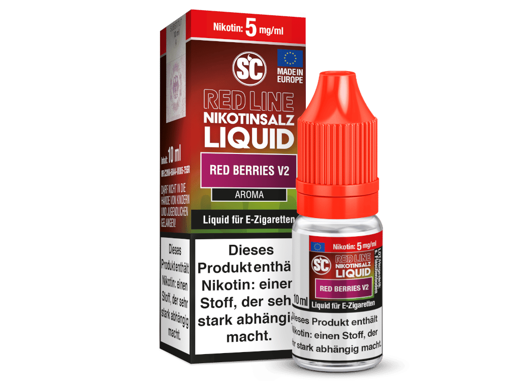 SC - Red Line - Red Berries V2 - Nikotinsalz Liquid 5 mg/ml 10er Packung