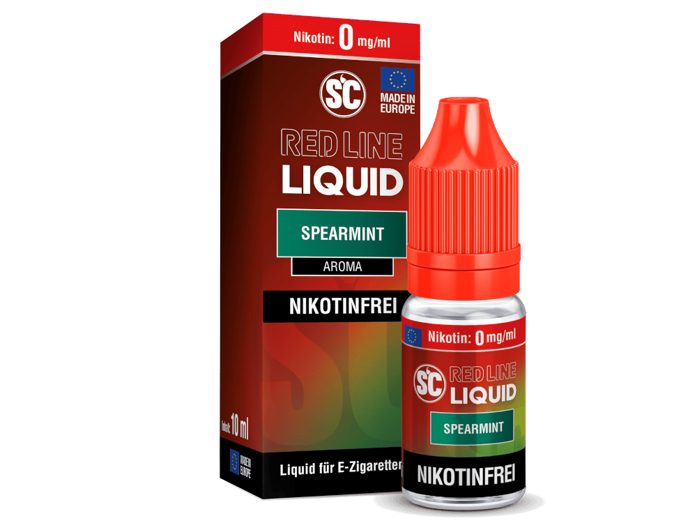 SC - Red Line - Spearmint - Nikotinsalz Liquid 0 mg/ml 10er Packung