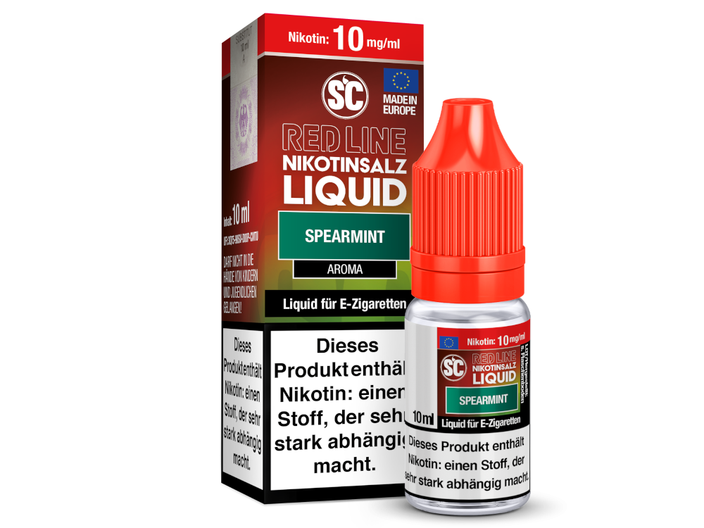 SC - Red Line - Spearmint - Nikotinsalz Liquid 10 mg/ml 500er Packung
