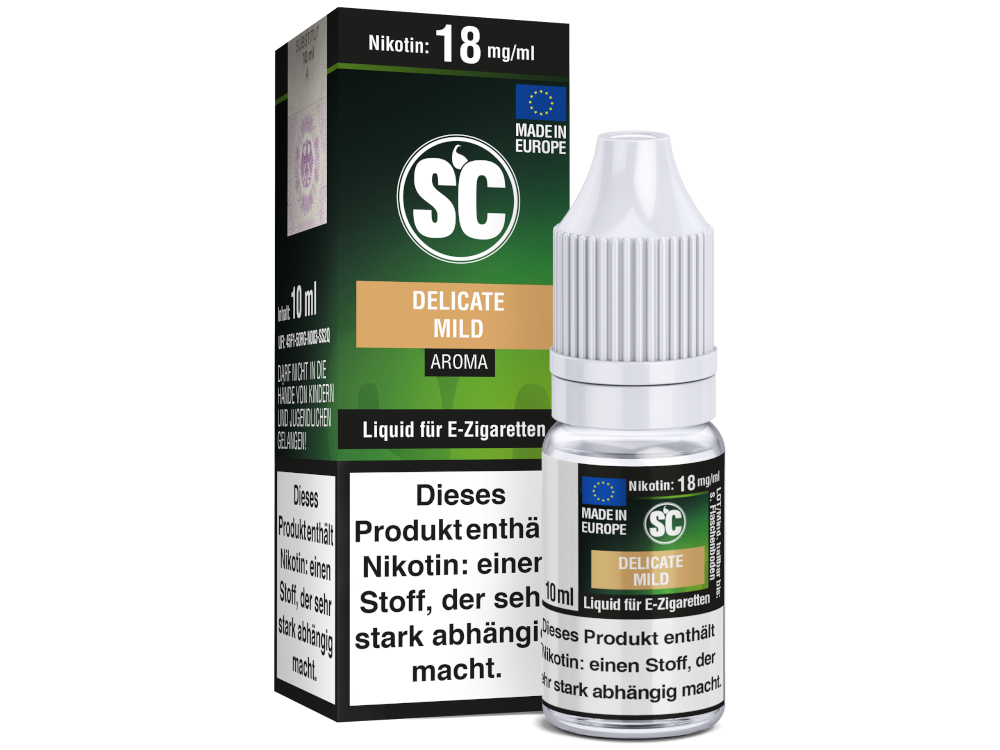 SC Liquid - Delicate Mild Tabak 3 mg/ml 500er Packung