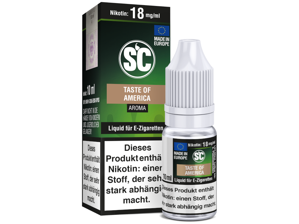 SC Liquid - Taste of America Tabak 0 mg/ml 500er Packung