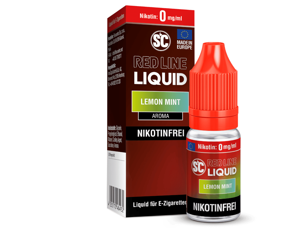 SC - Red Line - Lemon Mint - Nikotinsalz Liquid 0 mg/ml 500er Packung