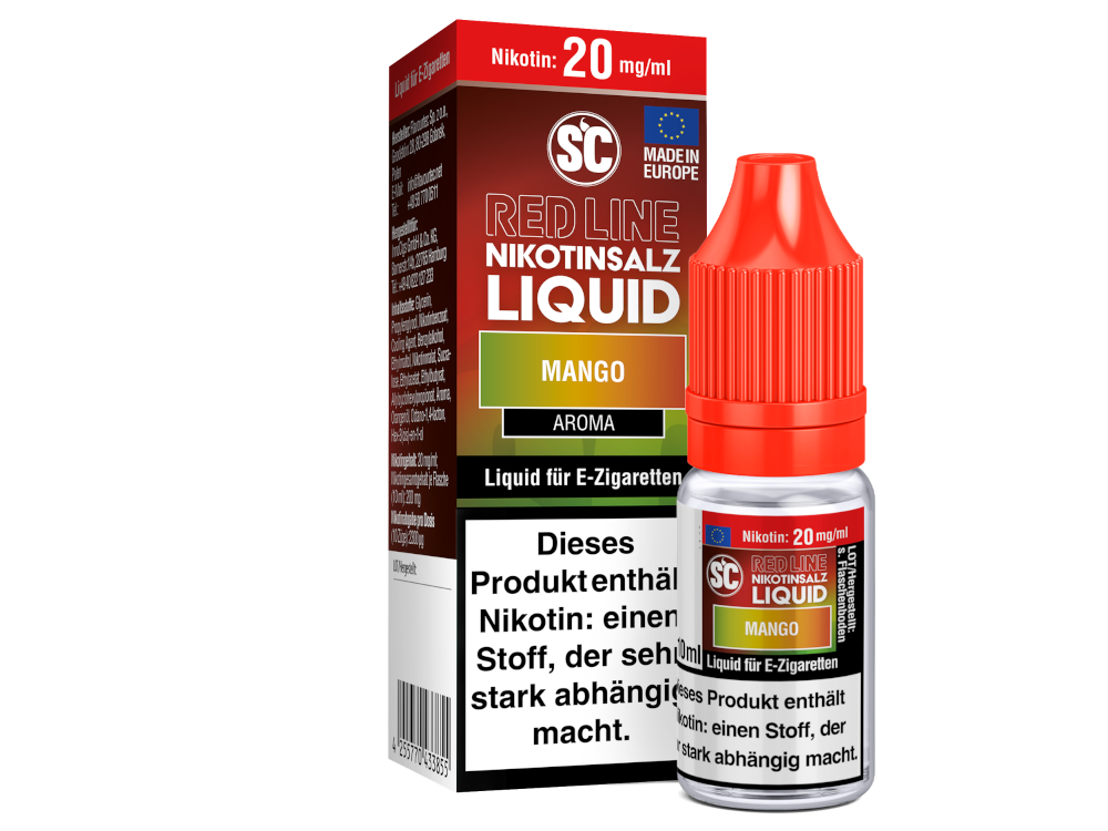 SC - Red Line - Mango - Nikotinsalz Liquid 20 mg/ml 500er Packung