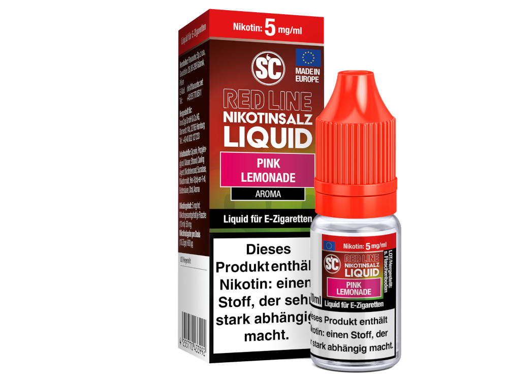 SC - Red Line - Pink Lemonade - Nikotinsalz Liquid 5 mg/ml 10er Packung