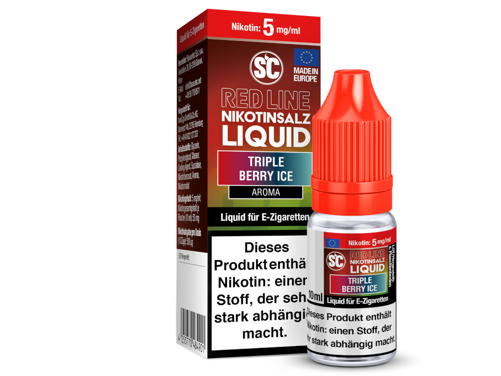 SC - Red Line - Triple Berry Ice - Nikotinsalz Liquid 5 mg/ml 500er Packung