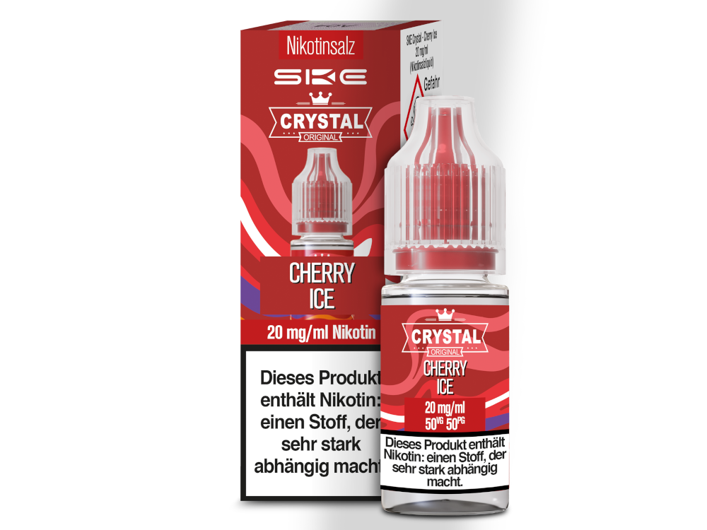 SKE - Crystal - Cherry Ice - Nikotinsalz Liquid 20 mg/ml 10er Packung