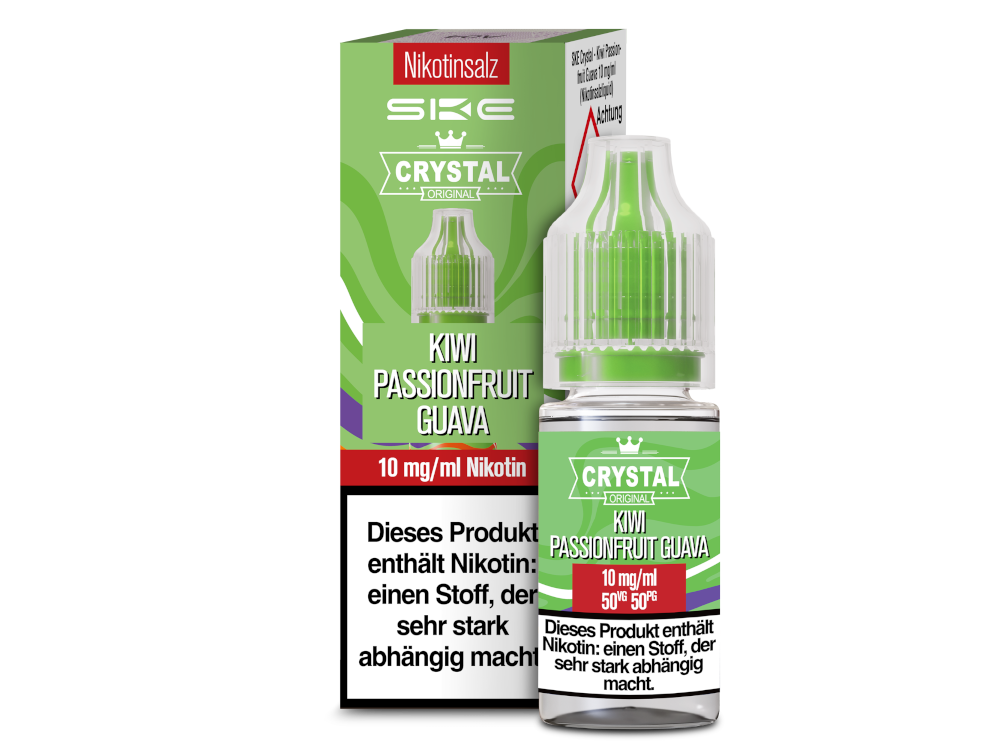 SKE - Crystal - Kiwi Passionfruit Guava - Nikotinsalz Liquid 10 mg/ml 300er Packung