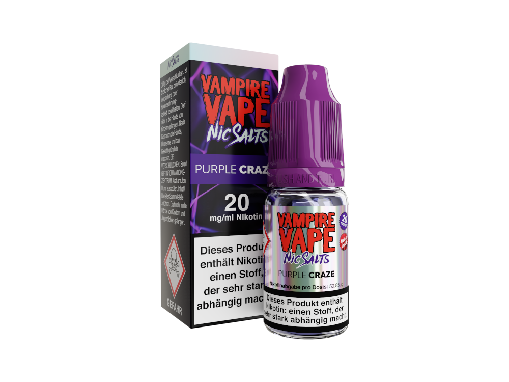 Vampire Vape - Purple Craze - Nikotinsalz Liquid 20 mg/ml 10er Packung