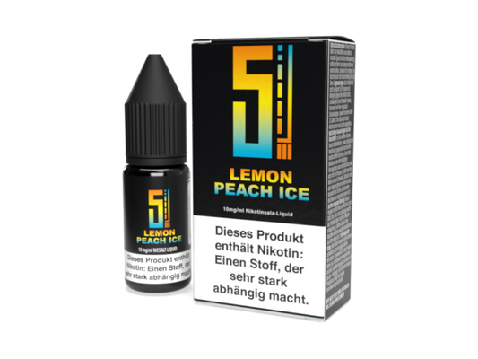 5EL - Lemon Peach Ice - Nikotinsalz Liquid 10 mg/ml 10er Packung