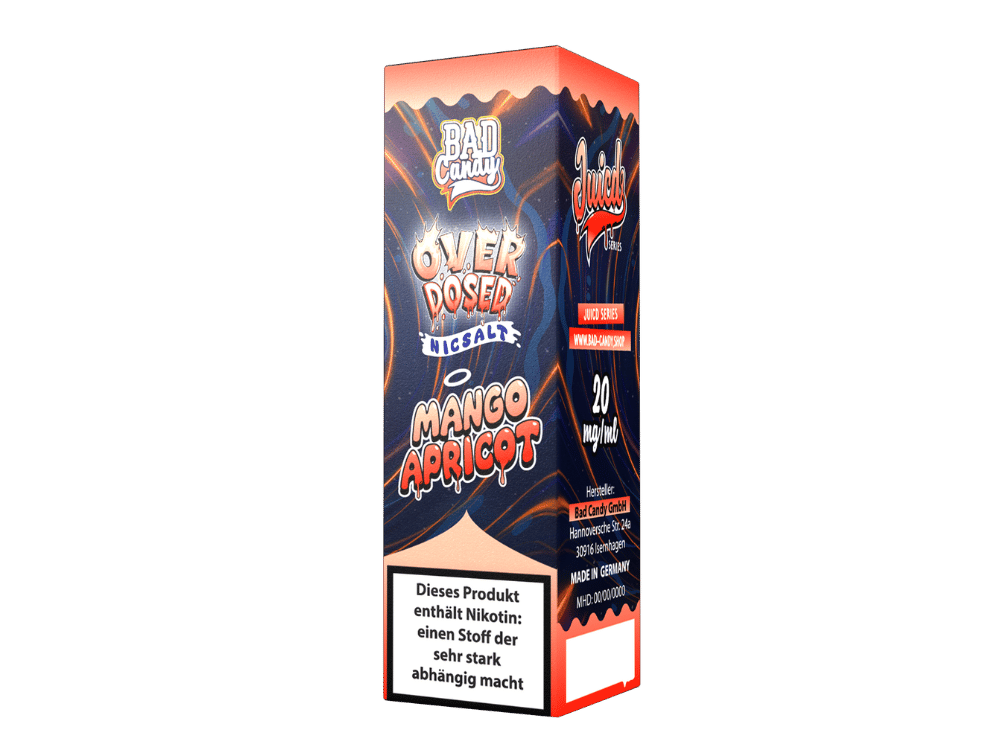 Bad Candy Liquids - Juicd - Overdosed Mango Apricot - Nikotinsalz Liquid 20 mg/ml 10er Packung