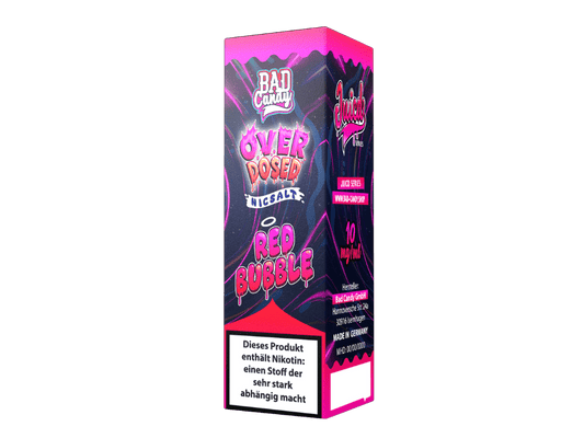Bad Candy Liquids - Juicd - Overdosed Red Bubble - Nikotinsalz Liquid 10 mg/ml 10er Packung