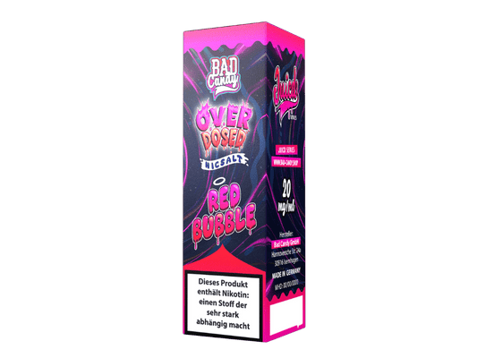 Bad Candy Liquids - Juicd - Overdosed Red Bubble - Nikotinsalz Liquid 20 mg/ml